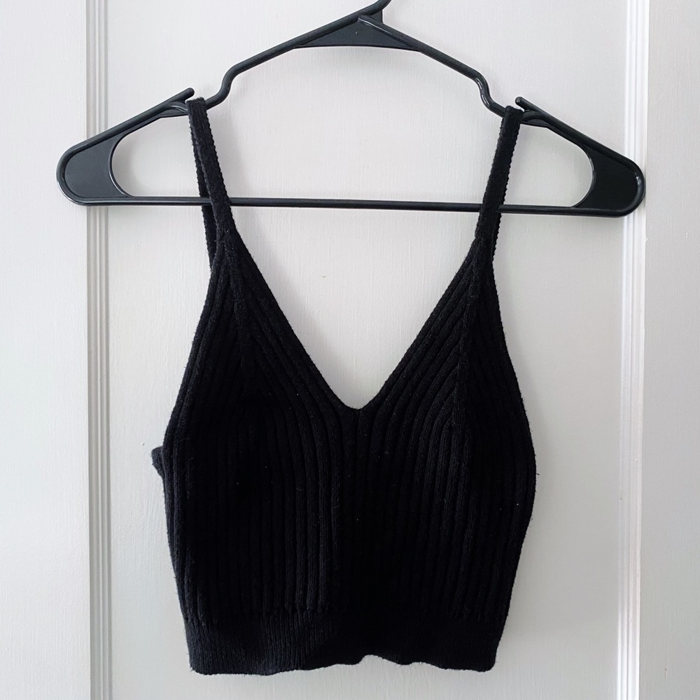 Black tank top